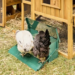 SWEEEK - Mangeoire automatique pour poules - distributeur à pédale - capacité de 5kg - acier galvanisé