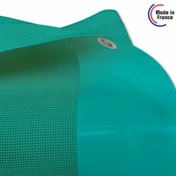 TECPLAST - Bâche brise vue micro-perforée tecplast mp460bv 4x5m - verte - garantie 5 ans