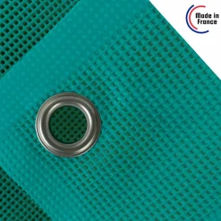 TECPLAST - Bâche brise vue micro-perforée tecplast mp460bv 4x5m - verte - garantie 5 ans