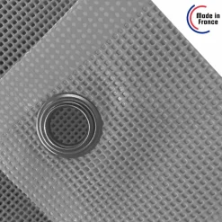 TECPLAST - Bâche brise vue micro-perforée tecplast mp460bv 3,5x4m - grise - garantie 5 ans