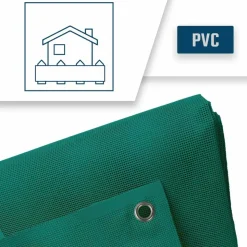TECPLAST - Bâche brise vue micro-perforée tecplast mp460bv 2,5x3m - verte - garantie 5 ans