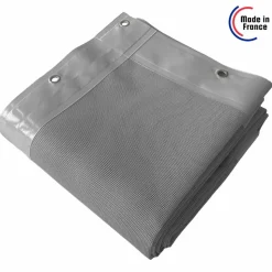 TECPLAST - Bâche carport micro-perforée tecplast mp460cp 4x4 m - grise - garantie 5 ans