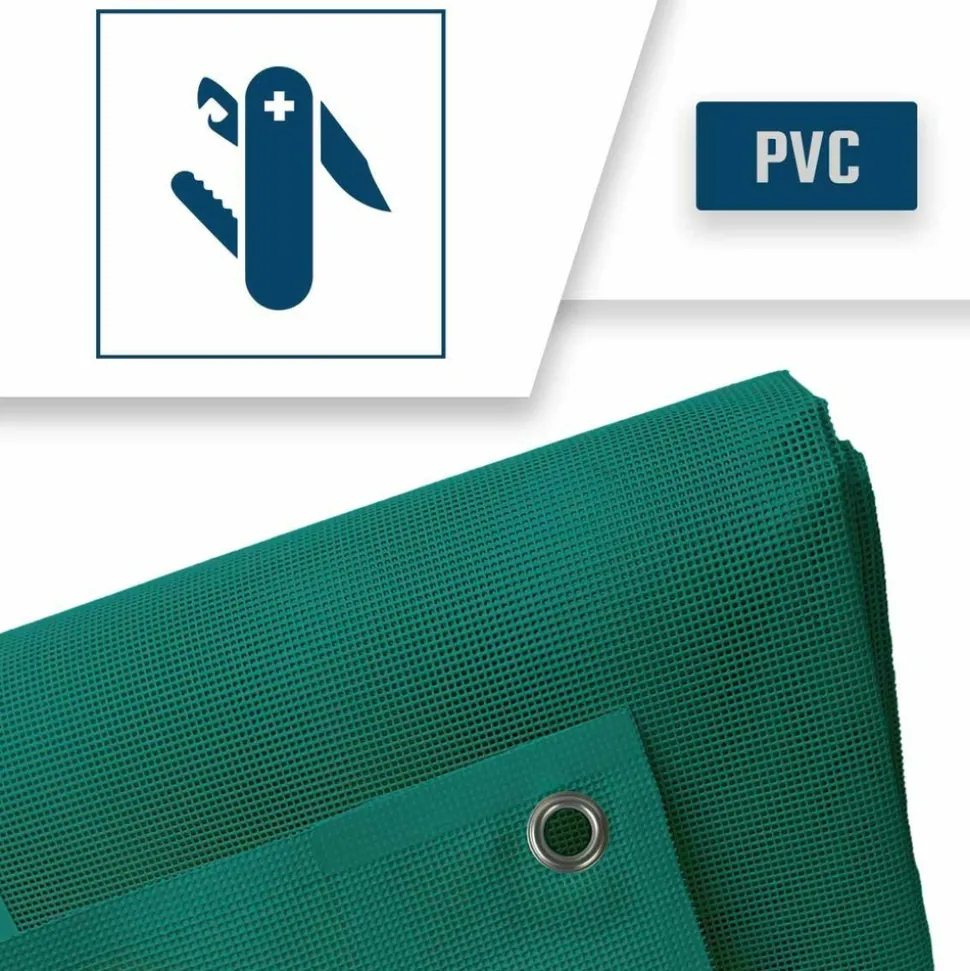 TECPLAST - Bâche micro-perforée tecplast mp460mu 2,5x3 m - verte - garantie 5 ans