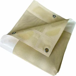 TECPLAST - Toile pergola micro-perforée tecplast mp460pr 3,5x4 m - ivoire - garantie 5 ans