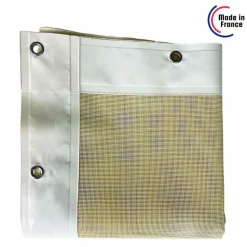 TECPLAST - Toile pergola micro-perforée tecplast mp460pr 4x4 m - ivoire - garantie 5 ans