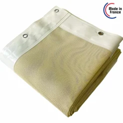 TECPLAST - Toile pergola micro-perforée tecplast mp460pr 2,5x3 m - ivoire - garantie 5 ans