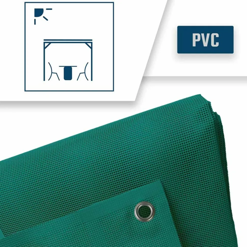 TECPLAST - Toile pergola micro-perforée tecplast mp460pr 2,5x3 m - verte - garantie 5 ans