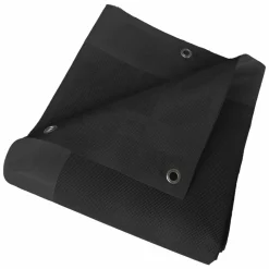 TECPLAST - Toile pergola micro-perforée tecplast mp460pr 3x4 m - noire - garantie 5 ans