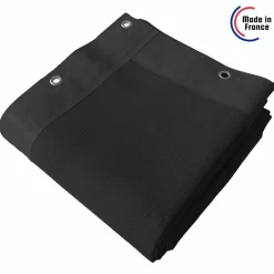 TECPLAST - Toile pergola micro-perforée tecplast mp460pr 4x5 m - noire - garantie 5 ans