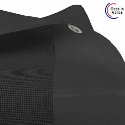 TECPLAST - Toile pergola micro-perforée tecplast mp460pr 4x5 m - noire - garantie 5 ans