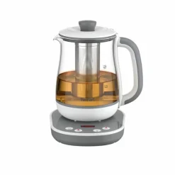 TEFAL - Machine à thé en verre 1,5 l, 8 réglages, panier à thé amovible inox