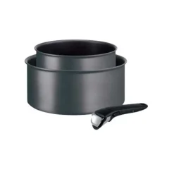 Tefal lot de 2 casseroles 16/20cm anti-adhésives noir - l6859202