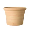 TERRABLANCA - Pot Cocio Liso, en terre cuite claire Ø 40 x H. 29 cm