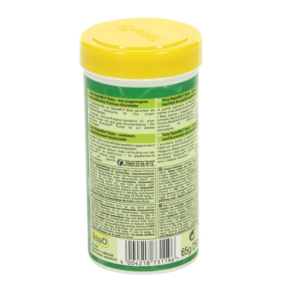 TETRA - Aliment complet pour tortue d'eau, Reptomin, 250 ml