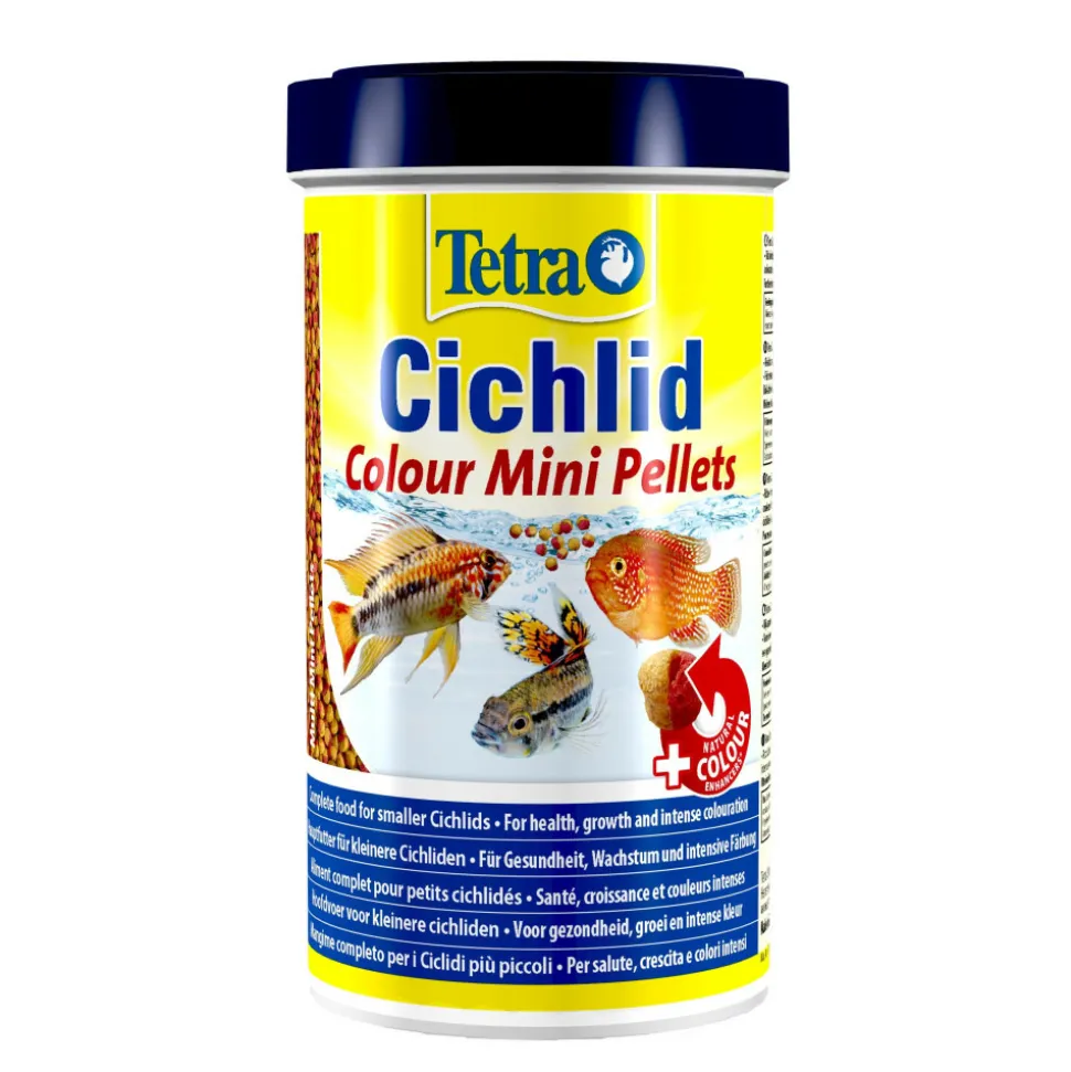 TETRA - Cichlid colour mini pellets 170 g 500 ml pour poisson cichlidés