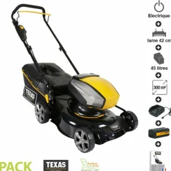 TEXAS - Tondeuse à gazon à batterie 40v incluse coupe 42cm texas razor 4200 li