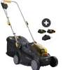 TEXAS - Tondeuse gazon 2 batteries 20v 2ah lame 33cm bac 35l texas lmx2033