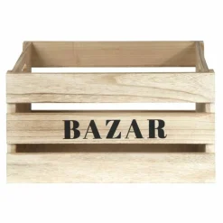 THE HOME DECO FACTORY - Cagettes en bois bazar (lot de 3)