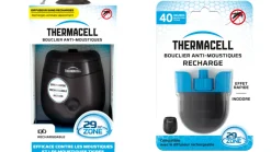 THERMACELL - Appareil anti moustiques & moustiques tigres + recharge 40h- bouclier 29m² -rechargeable - inodore the55rech