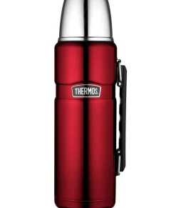Thermos bouteille isotherme 1.2l rouge - 184803