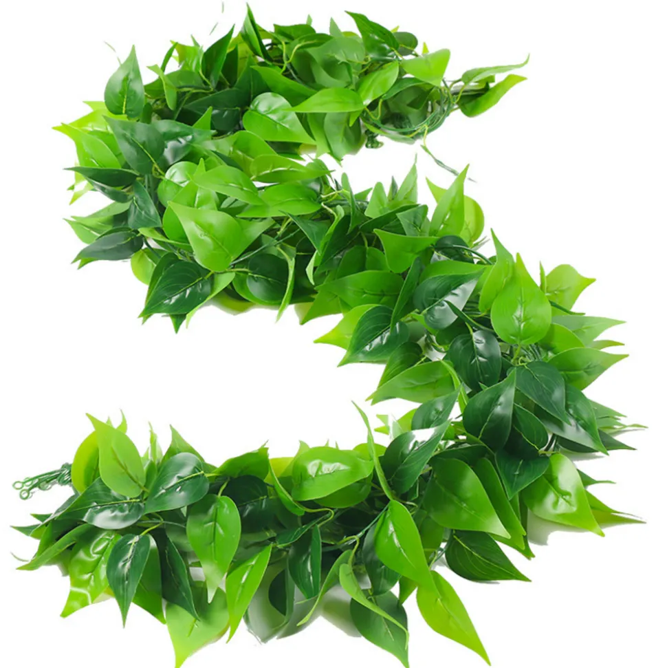 Tige de plante artificielle en plastique, plante grimpante de 2 mètres de long