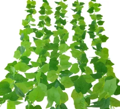 Tiges de plantes artificielles en plastique, feuilles de vigne de 2 mètres de long