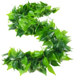 Tiges de plantes artificielles en plastique, feuilles de vigne de 2 mètres de long