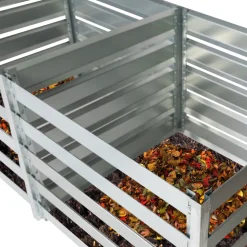 TIMBELA - Composteur + module d’extension de jardin timbela m800+m800a / 704l + 704l composteur de jardin en métal - bac à compost