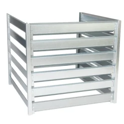 TIMBELA - Module d’extension pour le composteur timbela m800 - 91 x 91 x h85 cm / 704l - composteur de jardin en métal - bac à compost