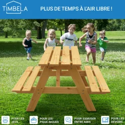 TIMBELA - Table enfant en bois 鈥