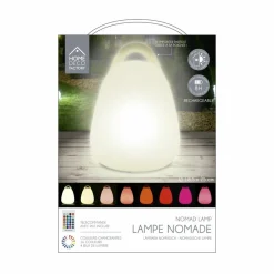 TOILINUX - Lampe led d'extérieur à poser avec poignée et télécommande - multicouleur