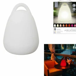 TOILINUX - Lampe led d'extérieur à poser avec poignée et télécommande - multicouleur