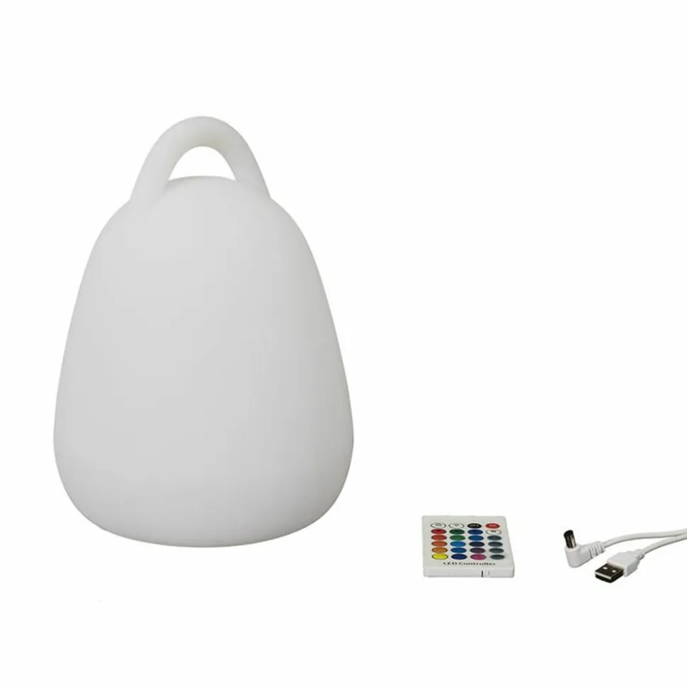 TOILINUX - Lampe led d'extérieur à poser avec poignée et télécommande - multicouleur