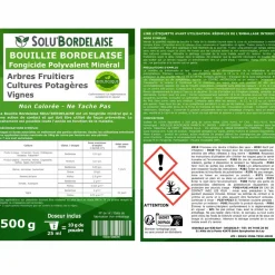 TOUT POUR LES NUISIBLES - Solu'bordelaise - tavelure des fruitiers - 5 kg de bouillie bordelaise non colorée