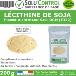 TOUT POUR LES NUISIBLES - Lécithine de soja sans ogm, solu'control - sachet de 200g