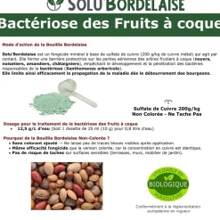 TOUT POUR LES NUISIBLES - Solu'bordelaise - 5 kg de bouillie bordelaise - bactériose des fruits à coque - utilisable agriculture biologique - 5 sachets de 1kg