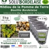 TOUT POUR LES NUISIBLES - Solu'bordelaise - 5 kg de bouillie bordelaise - mildiou de la pomme de terre - utilisable agriculture biologique - 5 sachetsde 1kg
