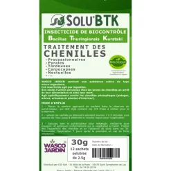 TOUT POUR LES NUISIBLES - Solubtk -pyrale du buis 30gr bacillus thuringiensis -insecticide