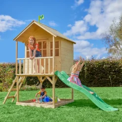 TP TOYS - Cabane colline avec glissière