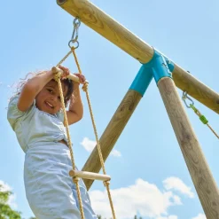 TP TOYS - Échelle corde 5 barreaux bois pour portique h190-250cm