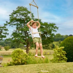 TP TOYS - Échelle corde 5 barreaux bois pour portique h190-250cm