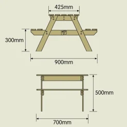 TP TOYS - Table pique-nique forestiere