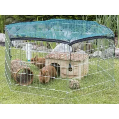 TRIXIE - Enclos extérieur avec filet pour animaux 63x60 cm argenté 6253