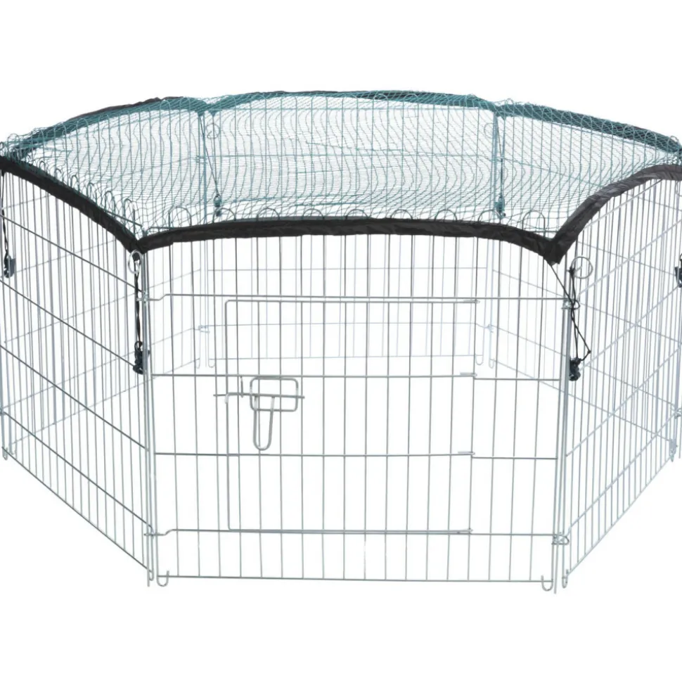 TRIXIE - Enclos extérieur avec filet pour animaux 63x60 cm argenté 6253