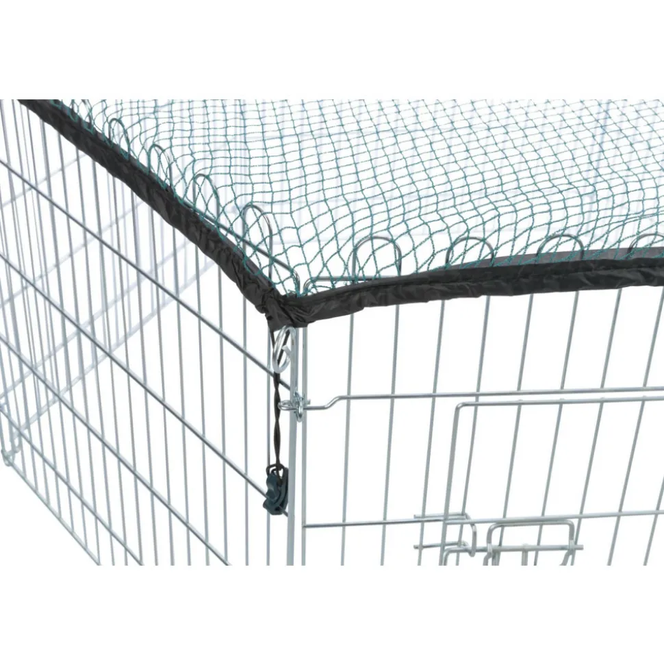 TRIXIE - Enclos extérieur avec filet pour animaux 63x60 cm argenté 6253