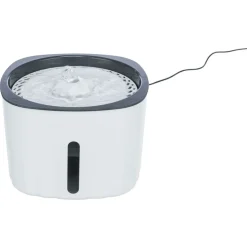 TRIXIE - Fontaine à eau animaux de compagnie en forme fleur blanc gris