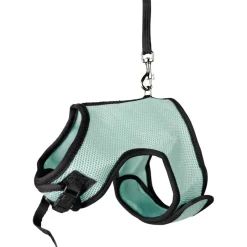 TRIXIE - Harnais doux avec laisse 1,2 m pour grand lapins - couleur aléatoire