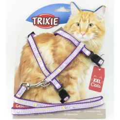 TRIXIE - Harnais xxl avec laisse pour grand chat 34-57 cm/13 mm couleur aléatoire