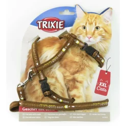 TRIXIE - Harnais xxl avec laisse pour grand chat 34-57 cm/13 mm couleur aléatoire