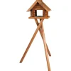 TRIXIE - Mangeoire bloc oiseaux avec pied natura en pin - 47 x 40 x 36 cm / 1,40 m - brun - pour oiseaux